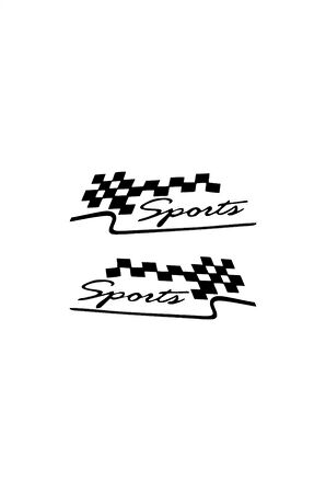 Sports Sticker 10 X 3 Cm