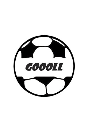 Goooll Futbol Topu Sticker 10 X 10 Cm