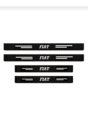 Fiat Egea Uyumlu Cross Karbon Kapı Eşiği Oto Sticker 4 Adet