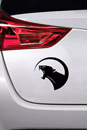 Puma Yuvarlak Araç Oto Laptop Duvar Uyumlu Sticker 40*40cm