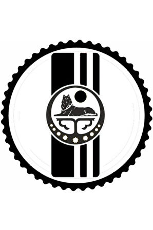 Çeçen Bayrağı Tasarım Sticker 10 x 10 cm