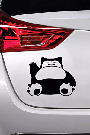 Snorlax Pokemon - Araç, Oto, Laptop, Duvar Uyumlu Sticker 15*12 Cm