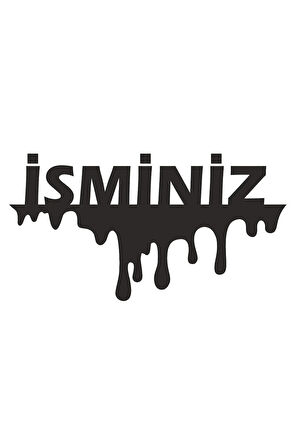 İsim Yazı Oto Sticker 15*8 Cm