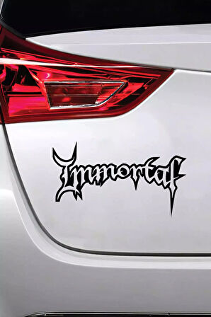 Immortal - Araç, Oto, Laptop, Duvar Uyumlu Sticker 70*42 Cm