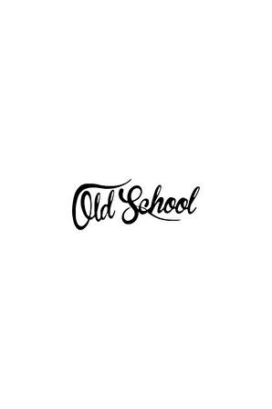 Old School Sticker Oto Motor Laptop Duvar Folyo Sticker 10x4 cm