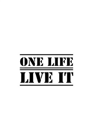 One Life Live It Sticker Oto Motor Laptop Duvar Folyo Sticker 30x18 cm