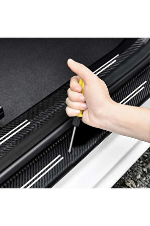 Honda Civic Uyumlu Karbon Kapı Eşiği Koruyucu 4'lü Set