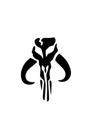 Mandalorian Amblem Sticker Oto Motor Laptop Duvar Folyo Sticker 30x39 Cm