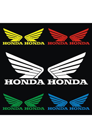 Honda UYUMLU  İçin Uyumlu Aksesuar Oto Motorsiklet Kask Sticker Set Kırmızı