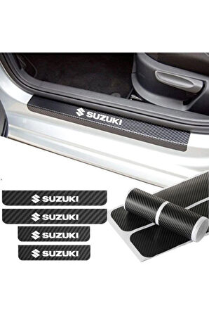 Suzuki Karbon Kapı Eşiği Oto Sticker 4 Adet