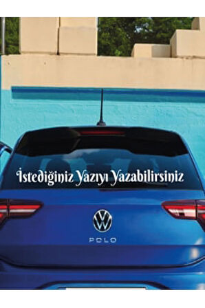 (ART'S CONCEPT) Kişiye Özel Araç Arkası Cam Yazı Sticker 90 Cm Genişlik