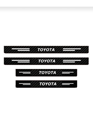 Toyota Carina İçin uyumlu Aksesuar OTO&ARAÇ Kapı Eşiği Sticker Karbon 4 PARÇA