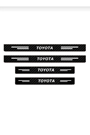 Toyota Corolla Uyumlu Bagaj ve Kapı Eşiği Karbon Sticker (5Lİ SET)