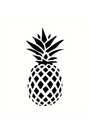 Ananas Oto Arka Cam Sticker 5 X 10 Cm