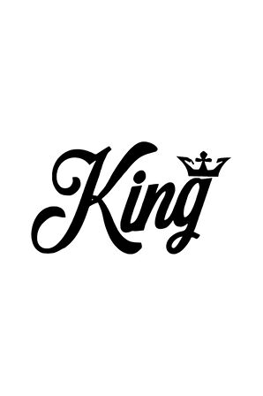 King Tac Sticker (Oto-Motor-Laptop-Duvar-Dekor) 10 x 6 cm