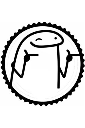 Çizgi Karikatür Tasarım Sticker 10 x 10 cm