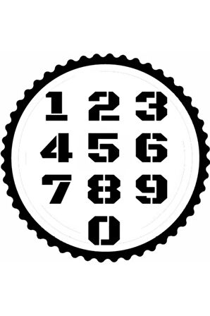 Telefon Tuşları Tasarım Sticker 10 x 10 cm