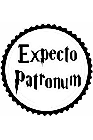 Expecto Patronum Tasarım Sticker 10 x 10 cm