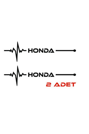 Honda İçin Uyumlu Aksesuar Nabız Sticker Siyah 30 x 8 Cm