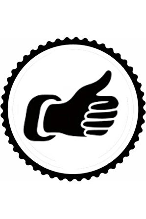 El İşareti 4.Model Tasarım Sticker 10 x 10 cm