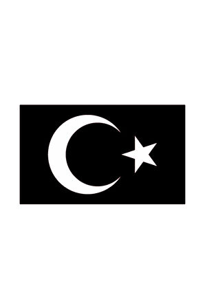 Türk Bayrağı Sticker (Oto-Motor-Laptop-Duvar-Dekor) 10 x 6 cm