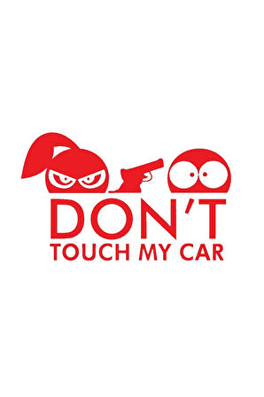 Arabama Dokunma İngilizce Sticker (Oto-Motor-Laptop-Duvar-Dekor) 10 x 6 cm