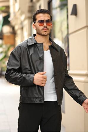 Premium Oversize Düğmeli Kaşe Ceket