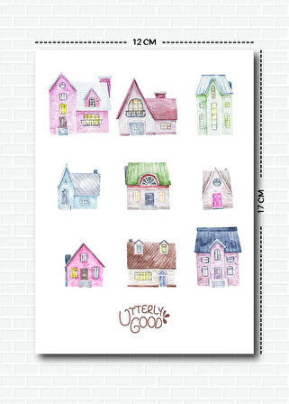 Bahar Temalı 5'li Sticker | Bullet Journal | Notebook | Ajanda | Scrapbook Için Uygun Set