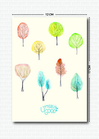Bahar Temalı 5'li Sticker | Bullet Journal | Notebook | Ajanda | Scrapbook Için Uygun Set