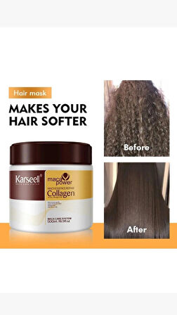 KARSEELL İTALY karseell Collagen Saç Maskesi Maca Özü & Buğday Proteinli 500ml
