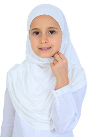Kız Çocuk Hazır Başörtüsü Pratik Penye Şal Tesettür Giyim