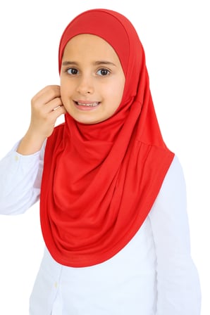 Kız Çocuk Hazır Başörtüsü Pratik Penye Şal Tesettür Giyim