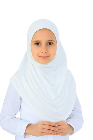 Kız Çocuk Hazır Başörtüsü Pratik Penye Şal Tesettür Giyim