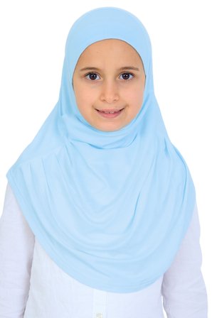 Kız Çocuk Hazır Başörtüsü Pratik Penye Şal Tesettür Giyim