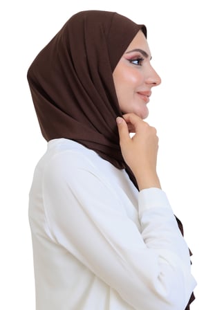 Penye Boyun Kapamalı Şal Başörtü Hazır Giyim Turban Esnek Jersey Şal