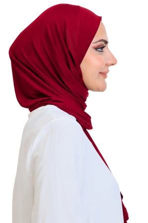 Penye Boyun Kapamalı Şal Başörtü Hazır Giyim Turban Esnek Jersey Şal