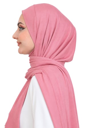 Penye Boyun Kapamalı Şal Başörtü Hazır Giyim Turban Esnek Jersey Şal