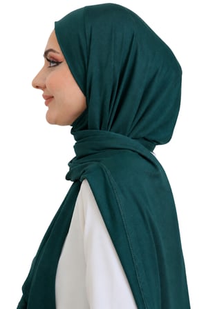 Penye Boyun Kapamalı Şal Başörtü Hazır Giyim Turban Esnek Jersey Şal