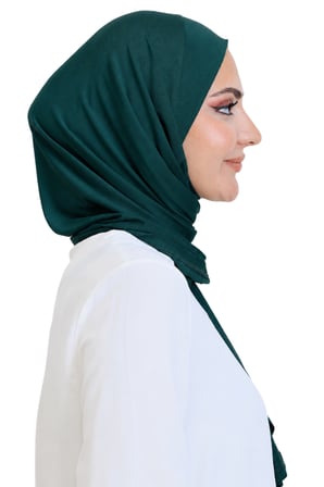 Penye Boyun Kapamalı Şal Başörtü Hazır Giyim Turban Esnek Jersey Şal