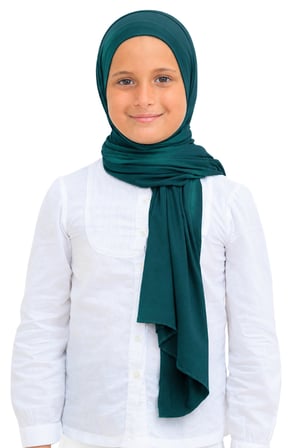 Kız Çocuk Şal Başörtüsü Yumuşak Esnek Tesettür Şalı