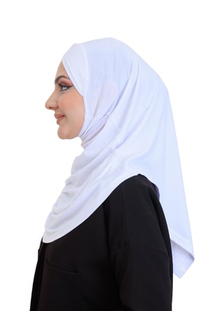 Kadın Tek Parça Hazır Türban Çapraz Kendinden Boneli Viskon Başörtüsü