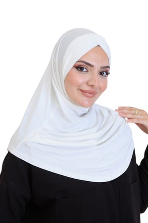 Kadın Tek Parça Hazır Türban Çapraz Kendinden Boneli Viskon Başörtüsü