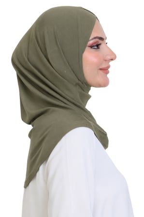 Kadın Hazır Türban Çapraz Tek Parça Pratik Namaz Başörtüsü
