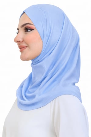 Kadın Hazır Türban Çapraz Tek Parça Pratik Namaz Başörtüsü