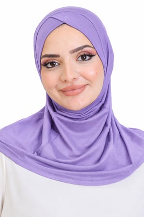 Kadın Hazır Türban Çapraz Tek Parça Pratik Namaz Başörtüsü