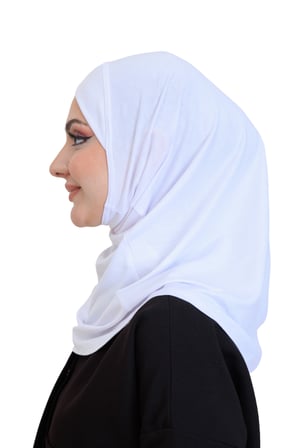 Kadın Hazır Türban Çapraz Tek Parça Pratik Namaz Başörtüsü