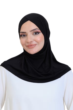 Kadın Hazır Türban Çapraz Tek Parça Pratik Namaz Başörtüsü