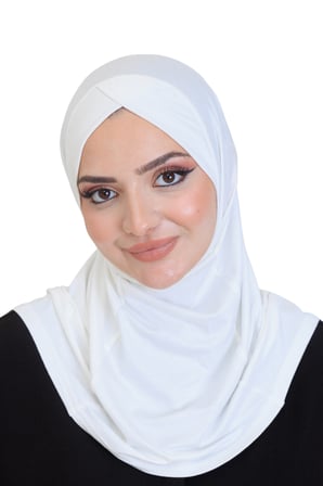 Kadın Hazır Türban Çapraz Tek Parça Pratik Namaz Başörtüsü