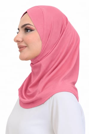 Kadın Hazır Türban Çapraz Tek Parça Pratik Namaz Başörtüsü