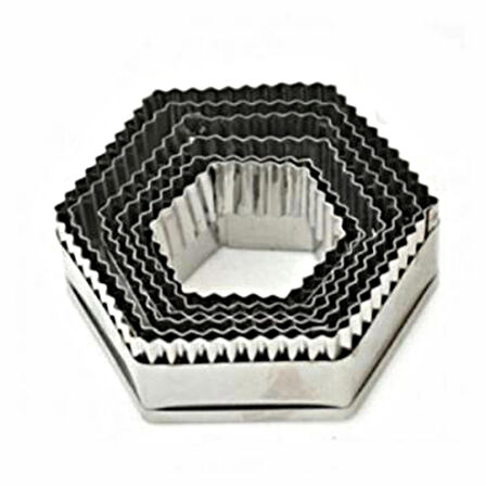 Volovan Metal Set 6 Parça - Altıgen Tırtıklı